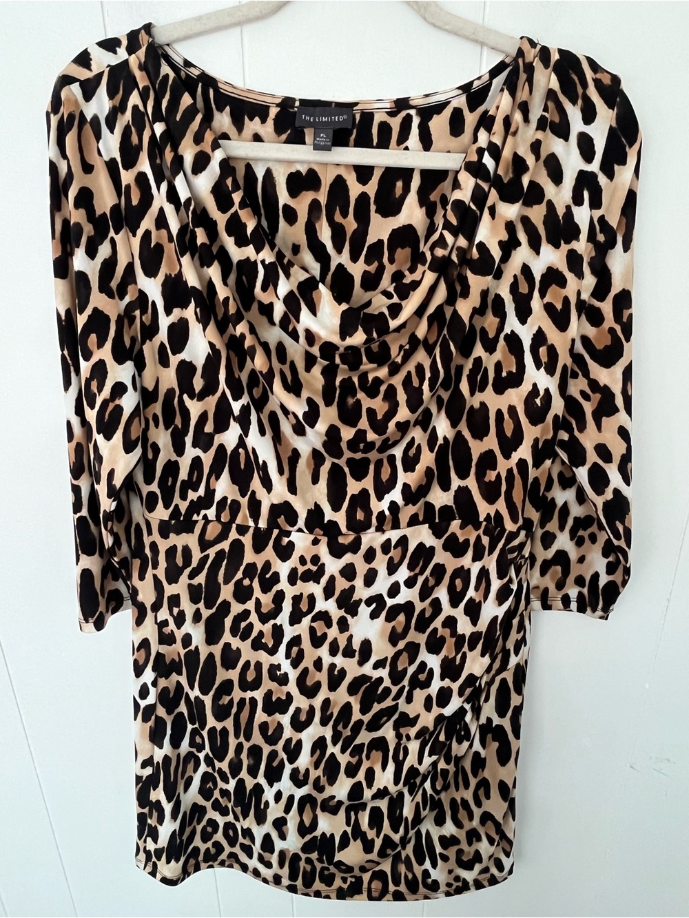 The Limited Animal Print Leopard Mini Dress Size Petite Large - Picture 12 of 16